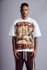 Maison Saiko Comic Book Two White Tee