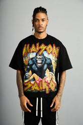 Maison Saiko Comic Book Eight Black Tee