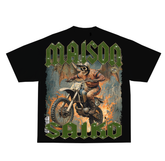 Maison Saiko Comic Book Nine Black Tee