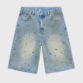 Homme Femme Gemstone Denim Shorts
