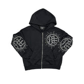 Mixed Emotion ‘Eclipse’ Black Rhinestone Hoodie