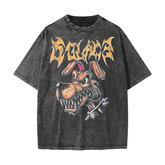 Solace Dog Fight Black Wash Tee