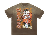 Solace Dripped Taz Brown Tee