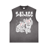Solace Creature Blackwash Sleeveless Tee