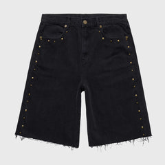 Homme Femme Studded Shorts Black