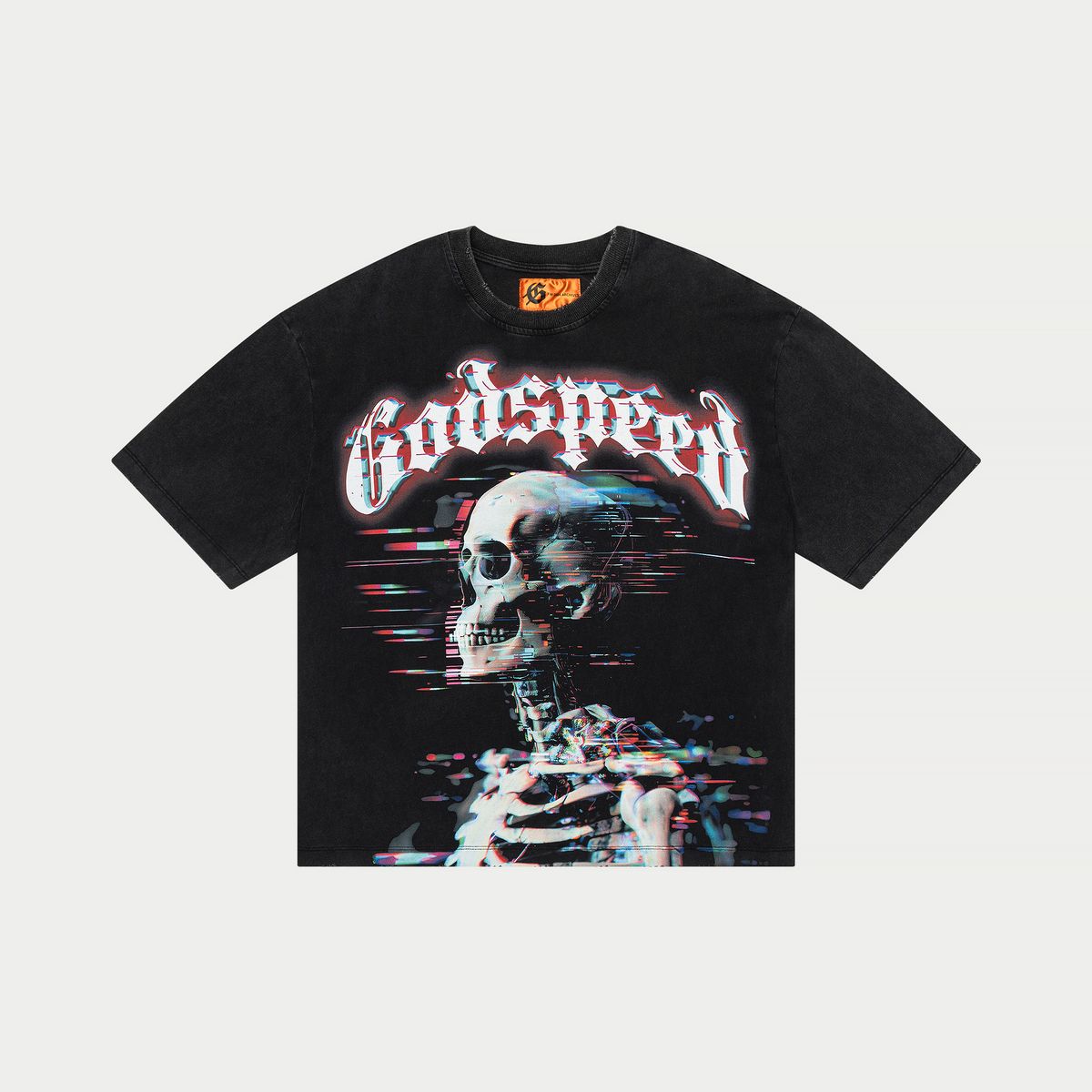 Godspeed Glitchy Black Tee