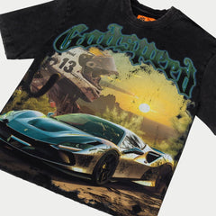 GODSPEED Sunset Drift Black Wash Tee