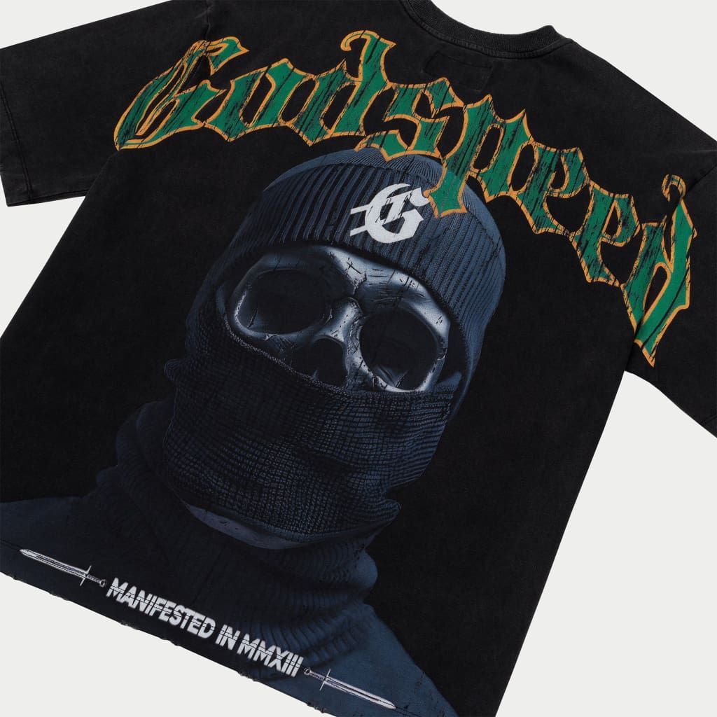 Godspeed Balaclava Szn Black Wash Tee