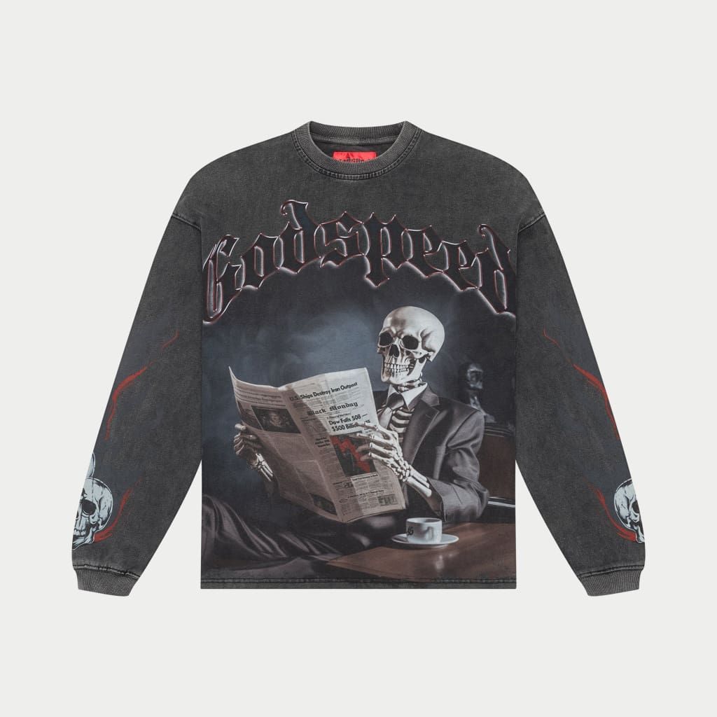 Godspeed Black Monday Long Sleeve (Grey Wash)