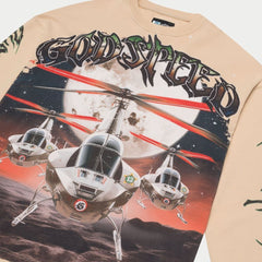 Godspeed Air Strike Bone Wash Long Sleeve Tee