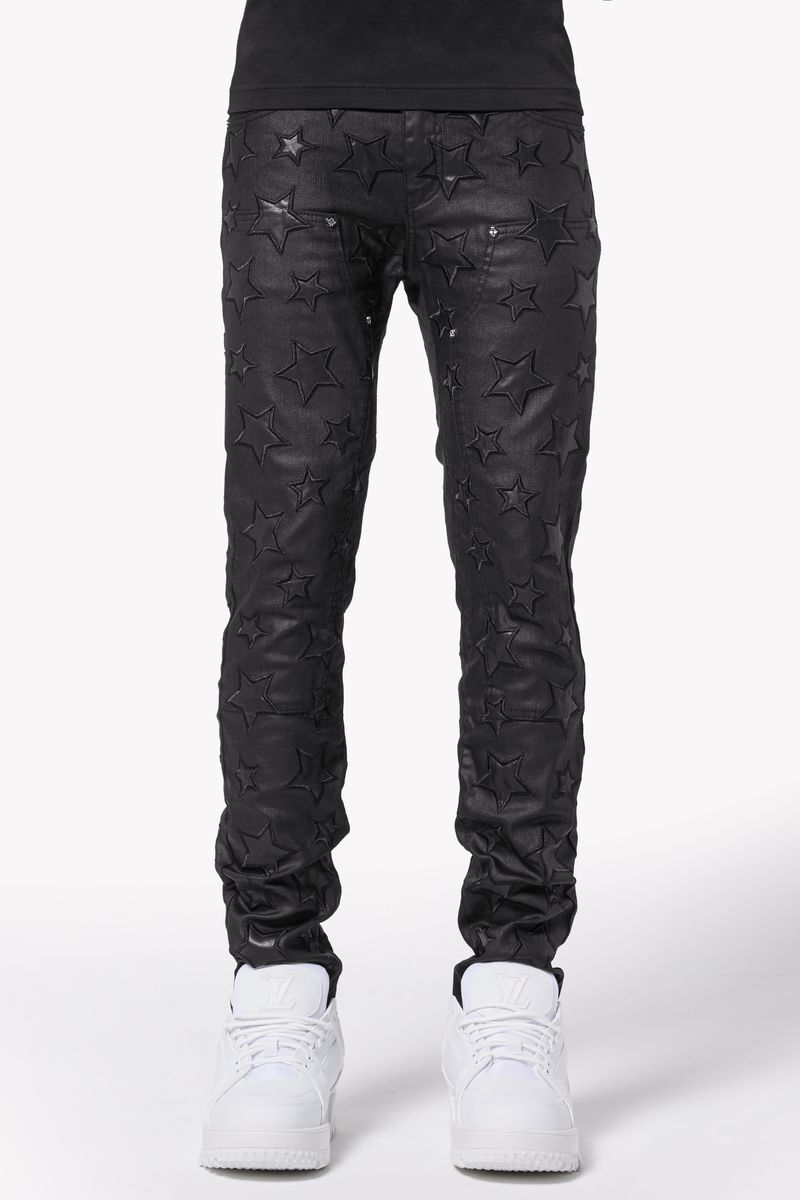 Guapi All Black Waxed Stars Denim