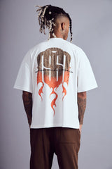 Maison Saiko Comic Book Two White Tee