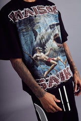 Maison Saiko Comic Book Four Black Tee