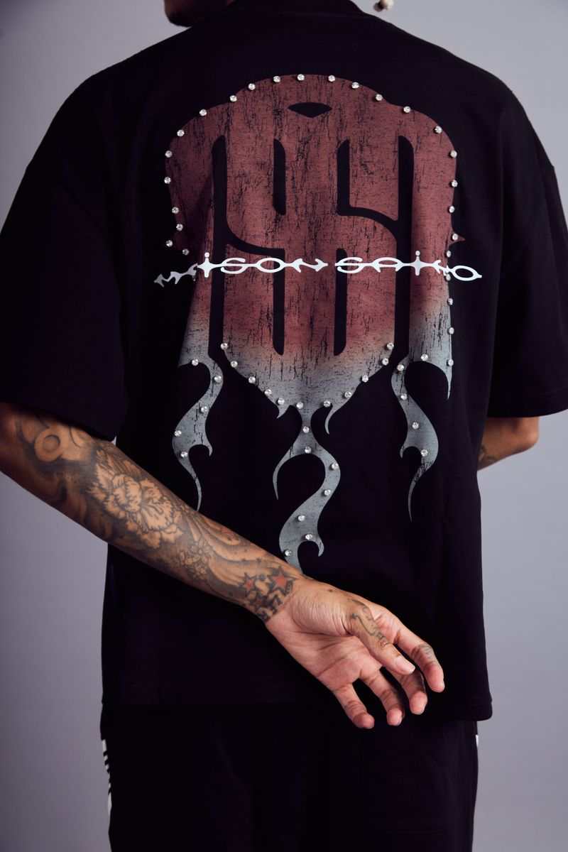 Maison Saiko Comic Book Four Black Tee
