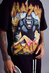 Maison Saiko Comic Book Eight Black Tee