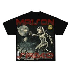 Maison Saiko Comic Book Seven Black Tee