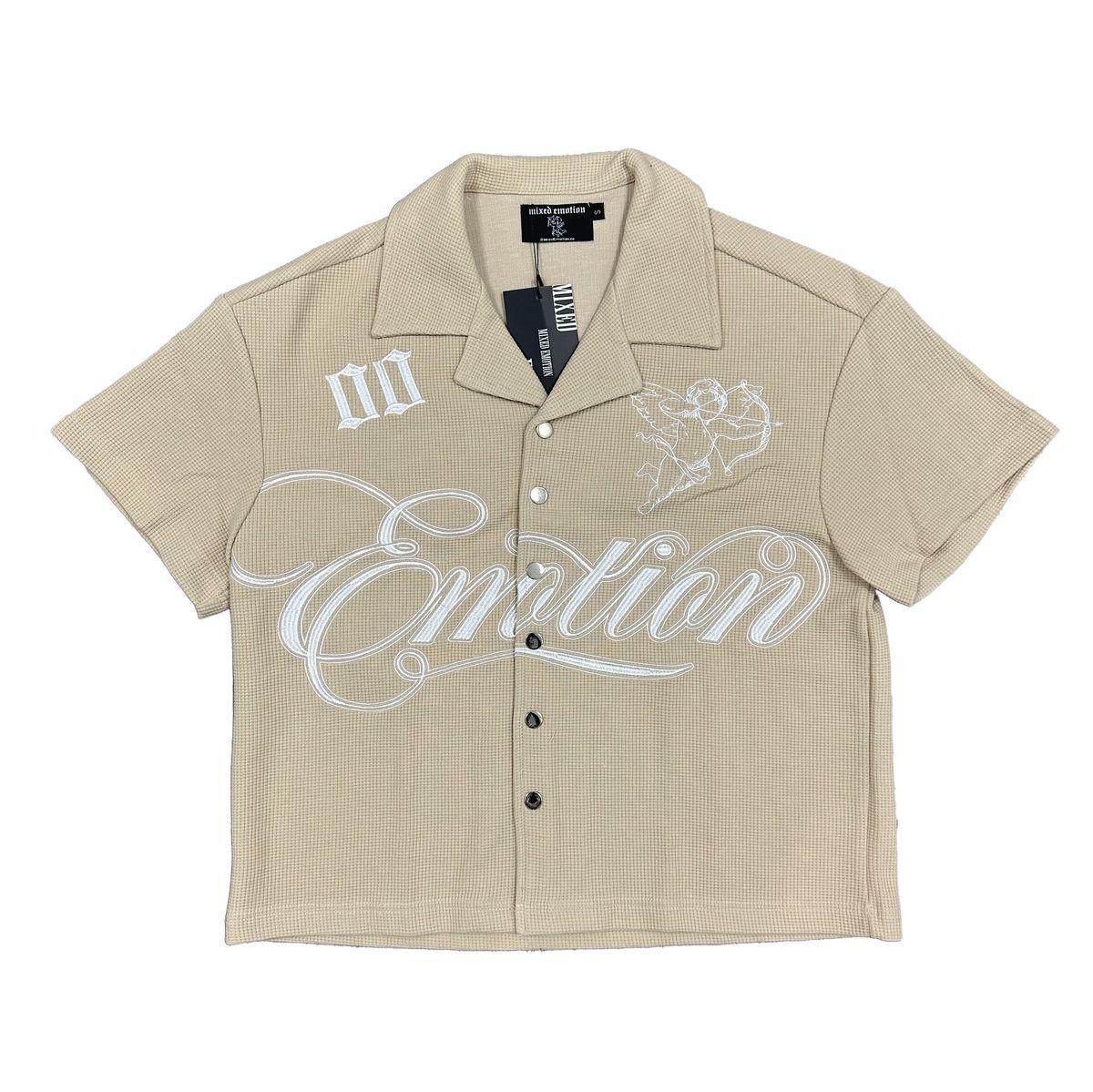 Mixed Emotion Cream Signature Button Up