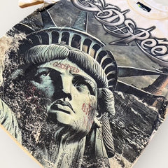 Godspeed "Sunken Liberty 2" Bone T-Shirt
