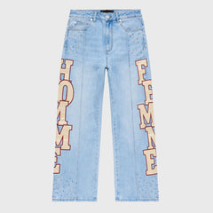 Homme Femme Superstar Denim Blue