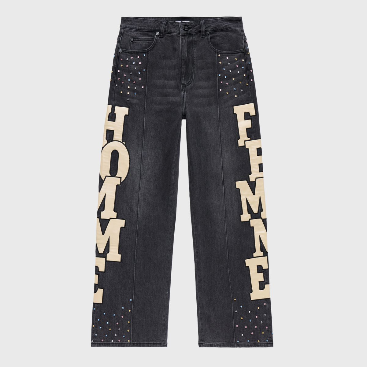 Homme Femme Superstar Denim Black