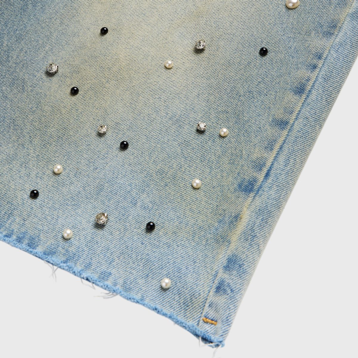 Homme Femme Gemstone Denim Shorts