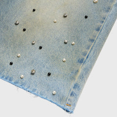 Homme Femme Gemstone Denim Shorts
