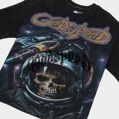 Godspeed "Space Traveler " Black Wash Tee