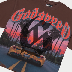 Godspeed "Sunset Blvd " Brown Tee