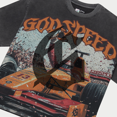 Godspeed "F1 Finishline" Grey Wash Tee