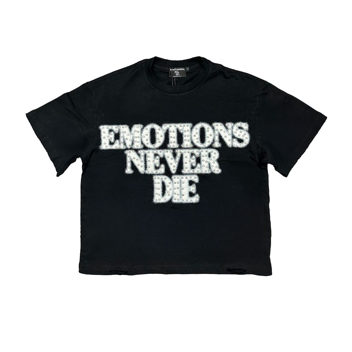 Mixed Emotion "Black ‘End’ Rhinestone Tee