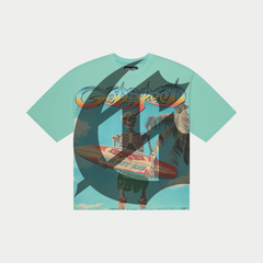 Godspeed Miami Surf Club Teal Tee