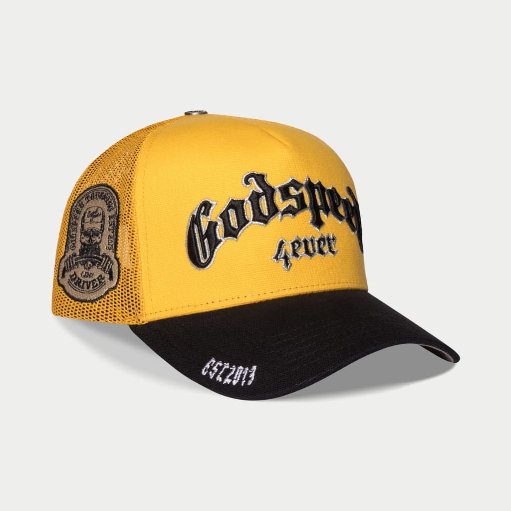 GODSPEED GS FOREVER TRUCKER HAT Yellow/Black