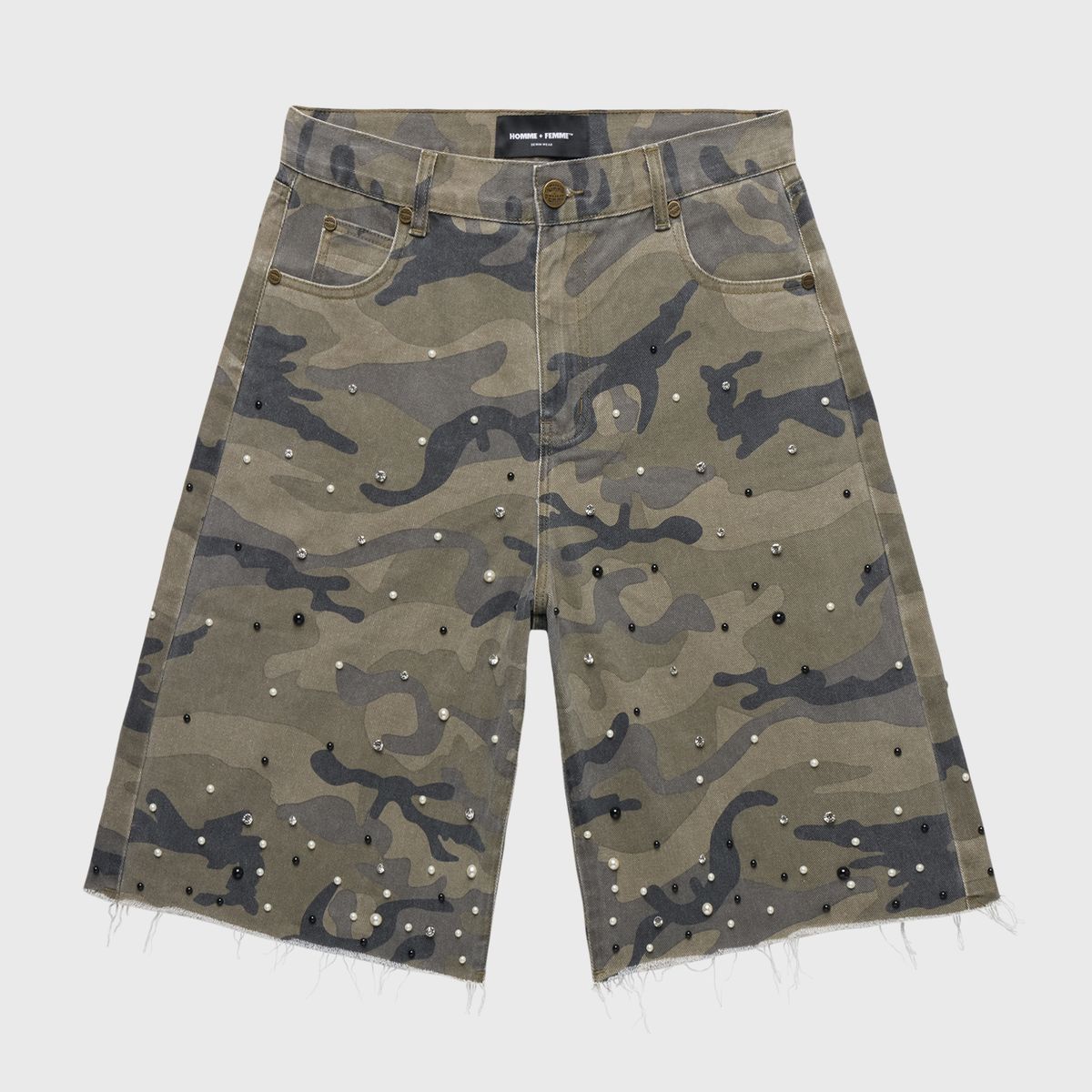 Homme Femme SHADOW CAMO GEMSTONE SHORTS