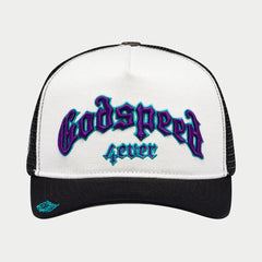 GODSPEED GS FOREVER TRUCKER HAT (WHITE BLACK PURPLE)