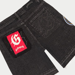 Godspeed Patchwork Denim Shorts V2 Black