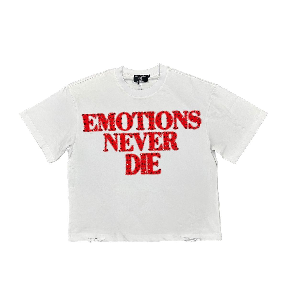 Mixed Emotion "Red ‘End’ Rhinestone Tee