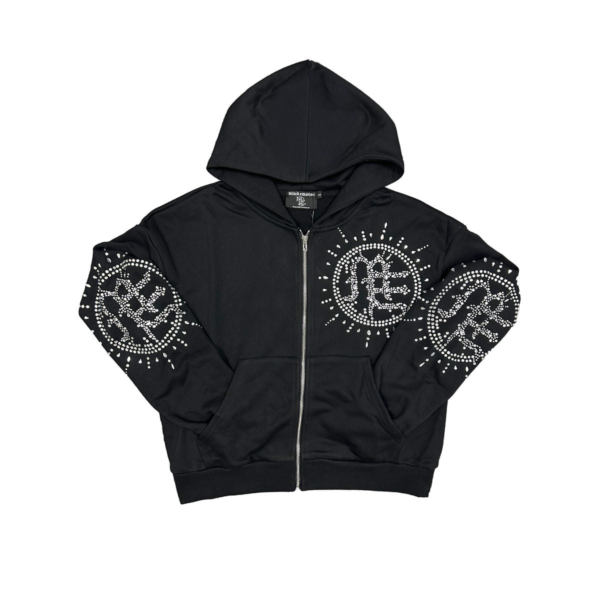 Mixed Emotion ‘Eclipse’ Black Rhinestone Hoodie