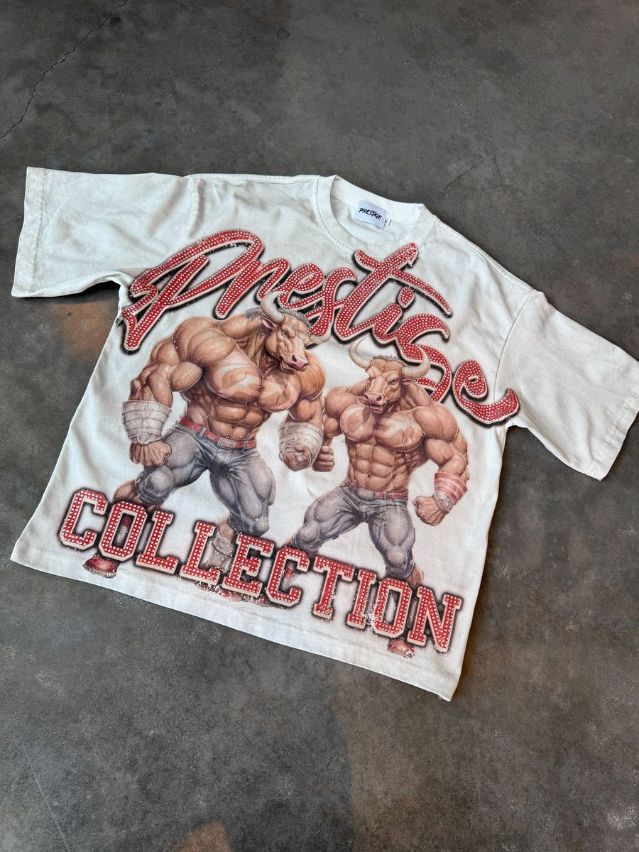 Prestige Rhinestone Bulls Tee