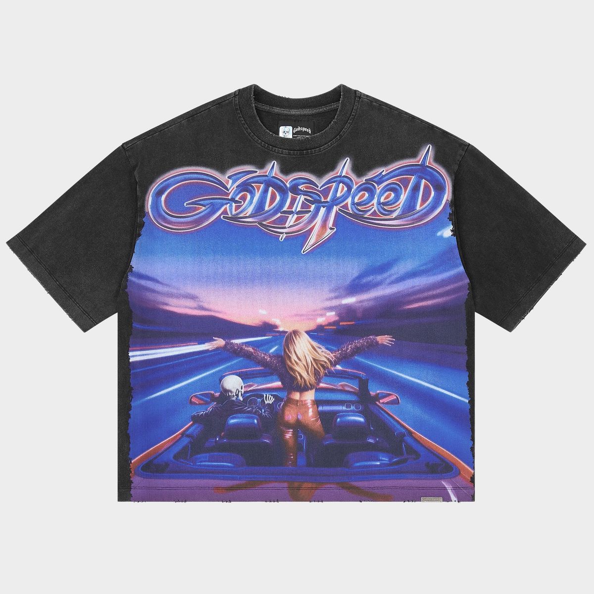Godspeed Fun T-Shirt Black Wash