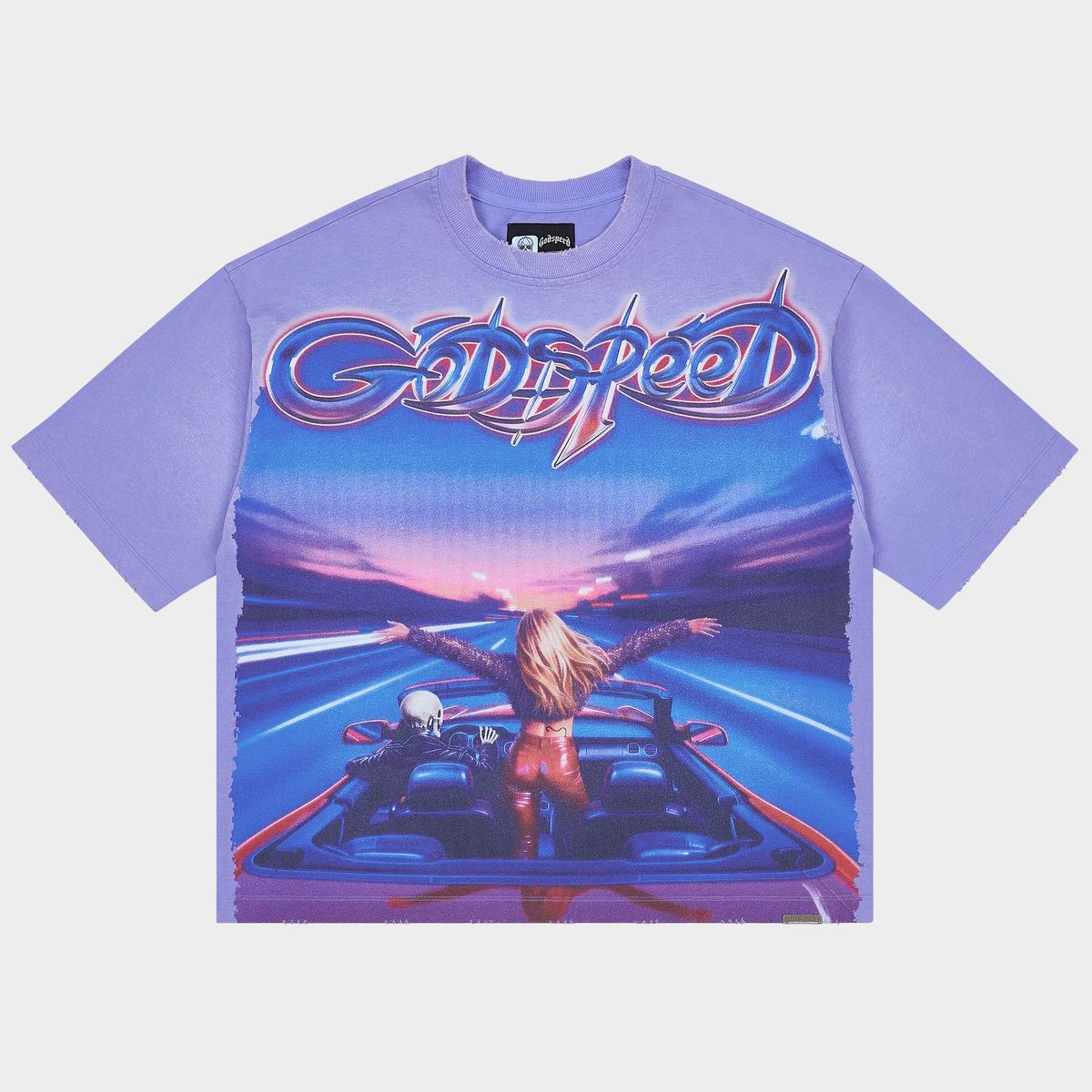 Godspeed Fun T-Shirt Purple Wash