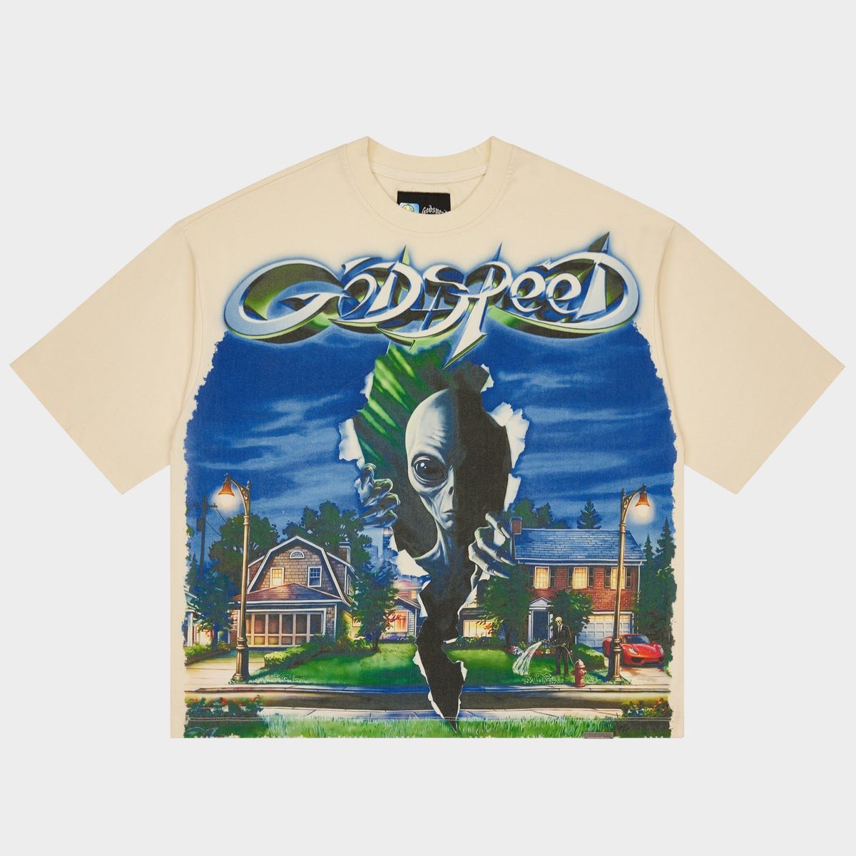 Godspeed Neighborhood Watch T-Shirt Bone