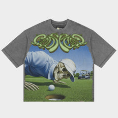 Godspeed Green Reaper T-Shirt Grey Wash