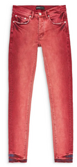Purple Brand SIDE STRIPE FADED AURA ORANGE SKINNY JEANS