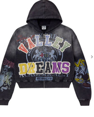 VALE FOREVER BLASTED ZIP UP