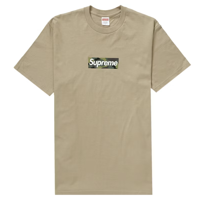 Supreme Box Logo Tee Khaki (FW23)