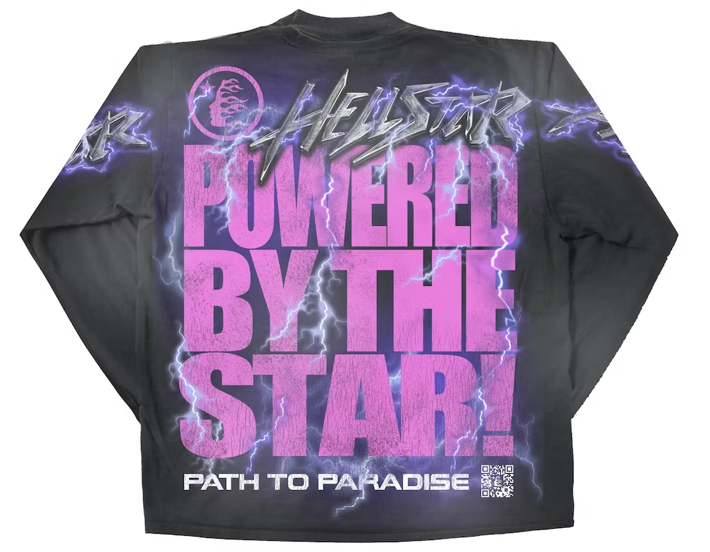 Hellstar "Powered By The Star" L/S Black Tee