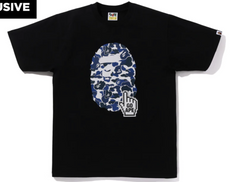 BAPE Camo Go Pointer Big Ape Head Black Tee