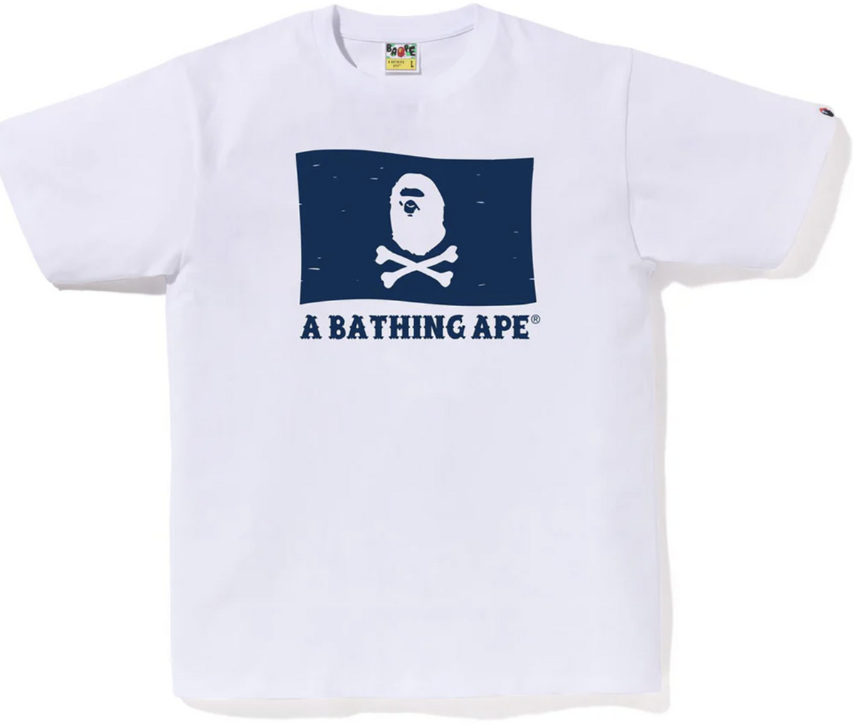 BAPE Pirate Flag Tee White
