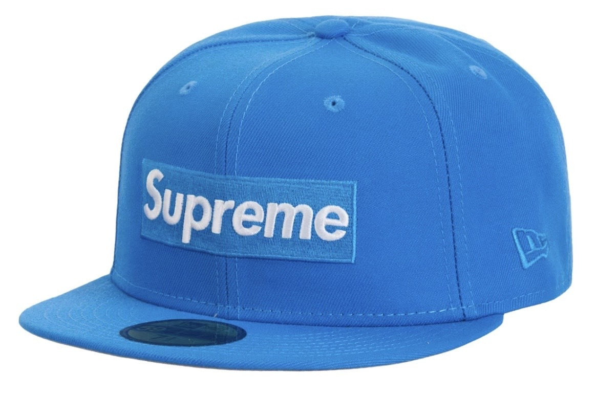 Supreme Sharpie Box Logo New Era Fitted Cap Blue