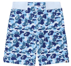 BAPE Blue ABC Camo Sweat Shorts